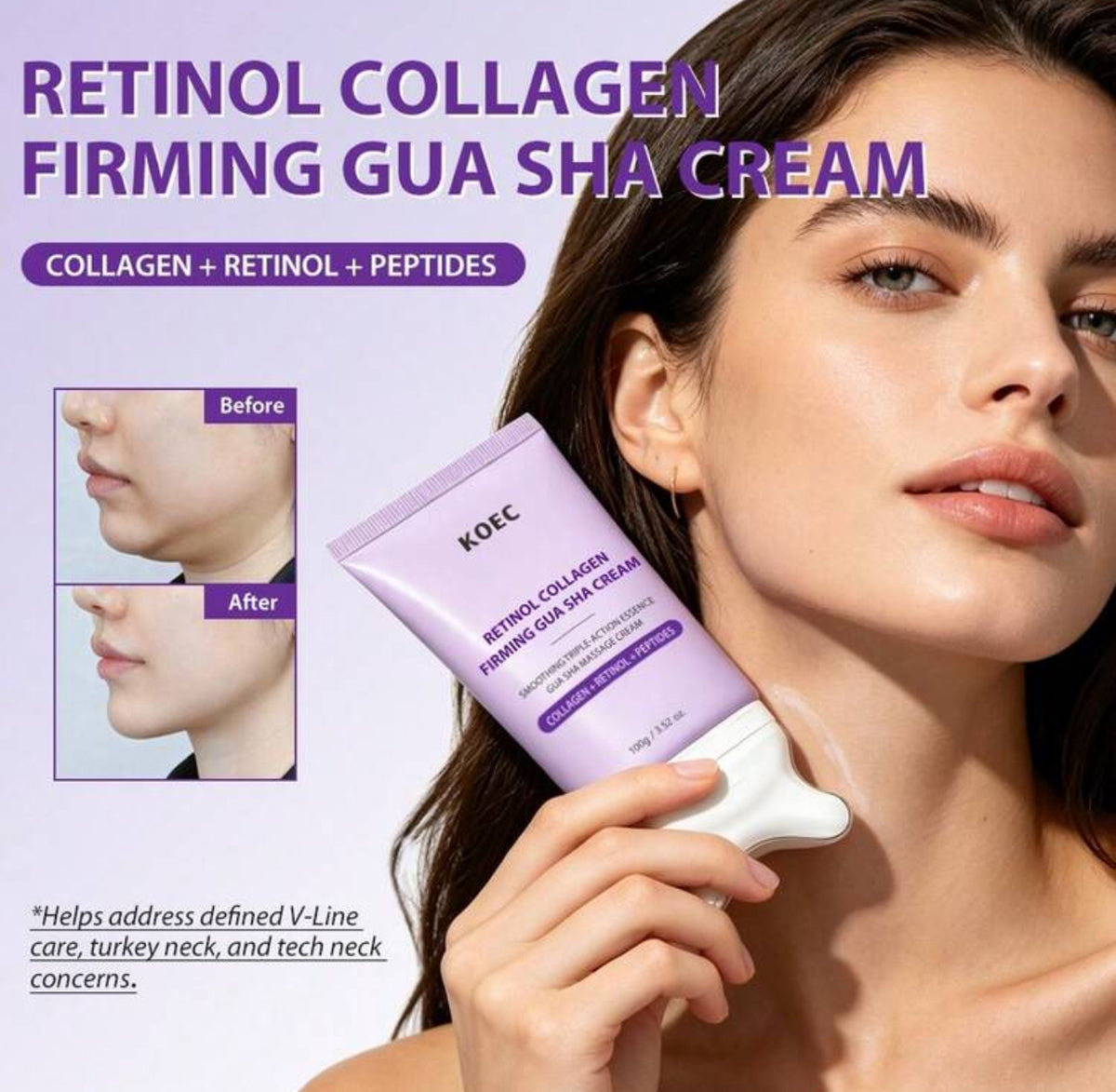 KOEC Retinol Collagen Firming Gua Sha Cream KOEC