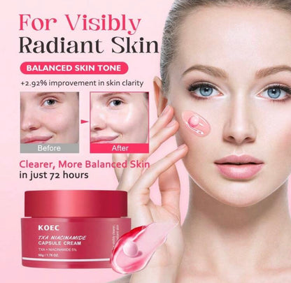 KOEC TXA Niacinamide Capsule Cream For Uneven Skin Tone,Face Moisturizer For Women, Texture & Hydration For Sensitive Skin,Korean Skincare Kadosh on Beauty