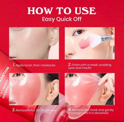 KOEC TX-Astaxanthin 3-In-1 Night Mask, Elastic Moisturizing Care, Reduces Sagging And Dullness - Overnight Glass Skin Peeling Mask, Suitable For All Skin Types, Korean Skincare Kadosh on Beauty