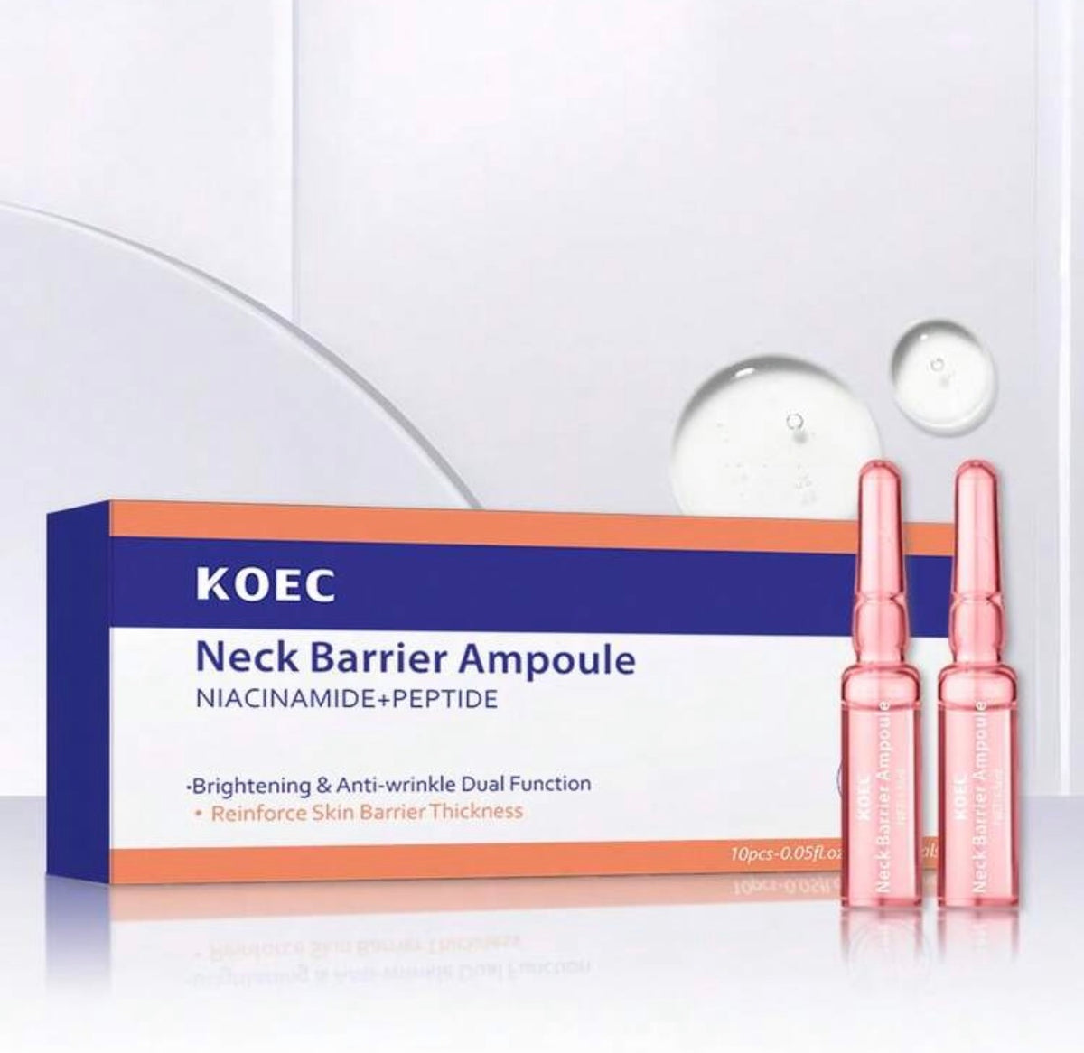 KOEC Neck Care Ampoule - Firming And Lifting Neck Wrinkles And Sagging Skin, Lightweight Deep Hydration, Plumping And Brightening Ampoule Kadosh on Beauty