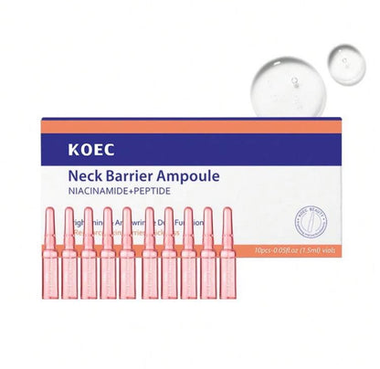 KOEC Neck Care Ampoule - Firming And Lifting Neck Wrinkles And Sagging Skin, Lightweight Deep Hydration, Plumping And Brightening Ampoule Kadosh on Beauty