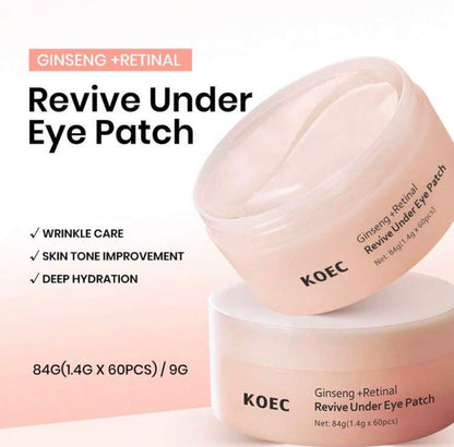 KOEC Eye Mask - Moisturizing Ice Compress Eye Patches, Korean Skincare, Reduce Dark Circles, Eye Area Hydrating Ice Compress Stickers Kadosh on Beauty