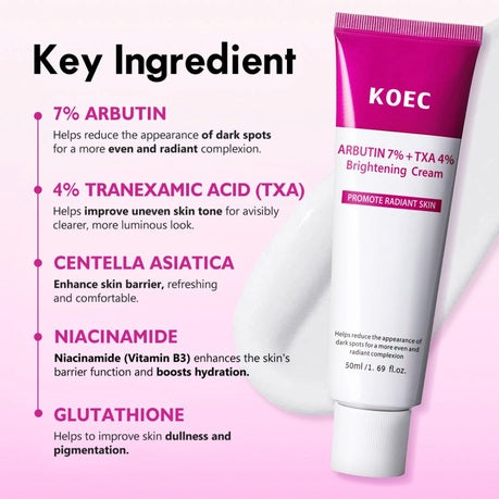 KOEC Arbutin 7% + TXA 4% Brightening Cream Kadosh on Beauty