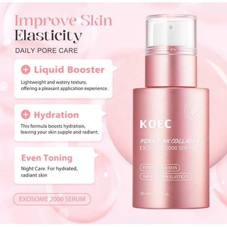 KOEC PDRN Pink Collagen Exosome 2000 Serum - 30ml Kadosh on Beauty