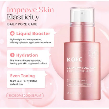 KOEC PDRN Pink Collagen Exosome 2000 Serum - 30ml Kadosh on Beauty