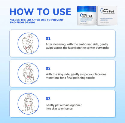 KOEC Zero Pore Pads- 70 Pads Kadosh on Beauty