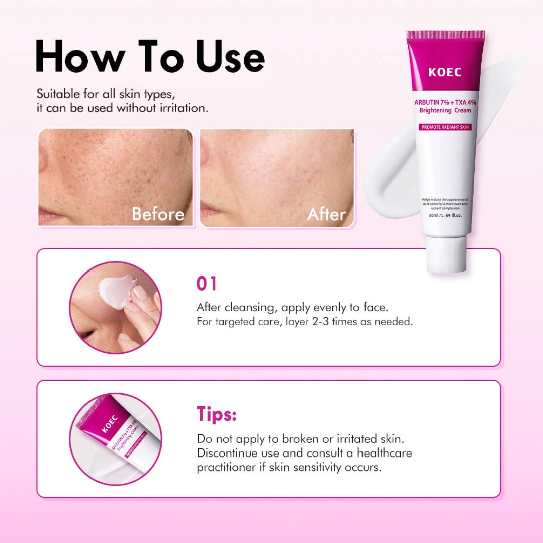 KOEC Arbutin 7% + TXA 4% Brightening Cream Kadosh on Beauty