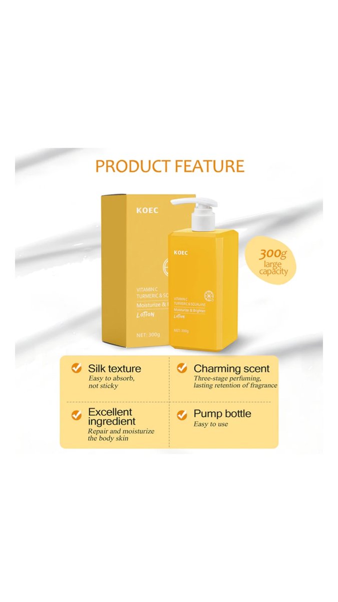 KOEC Brightening Body Lotion with Vitamin C, Turmeric & Squalane Kadosh on Beauty