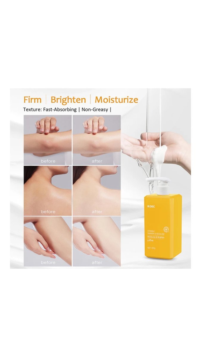 KOEC Brightening Body Lotion with Vitamin C, Turmeric & Squalane Kadosh on Beauty